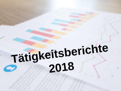 Infografik: "Tätigkeitsberichte 2018"