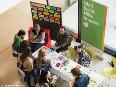 Suchthilfe Wien informiert beim Karrierenetzwerk an der Fachhochschule St Pölten